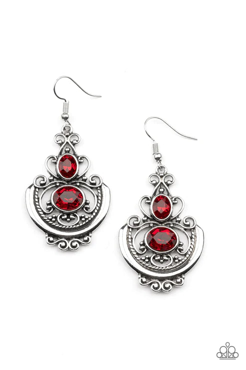 Unlimited Vacation Red Earrings