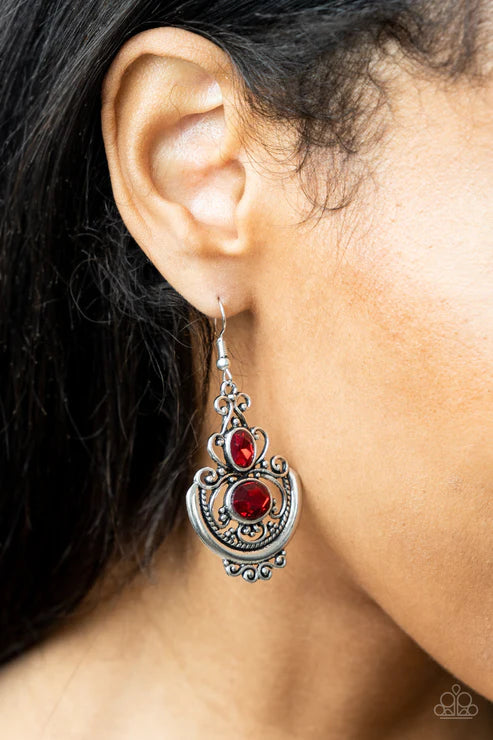 Unlimited Vacation Red Earrings
