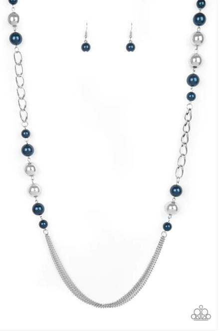 Uptown Talker Blue Necklace