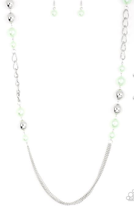 Uptown Talker Mint Green Necklace