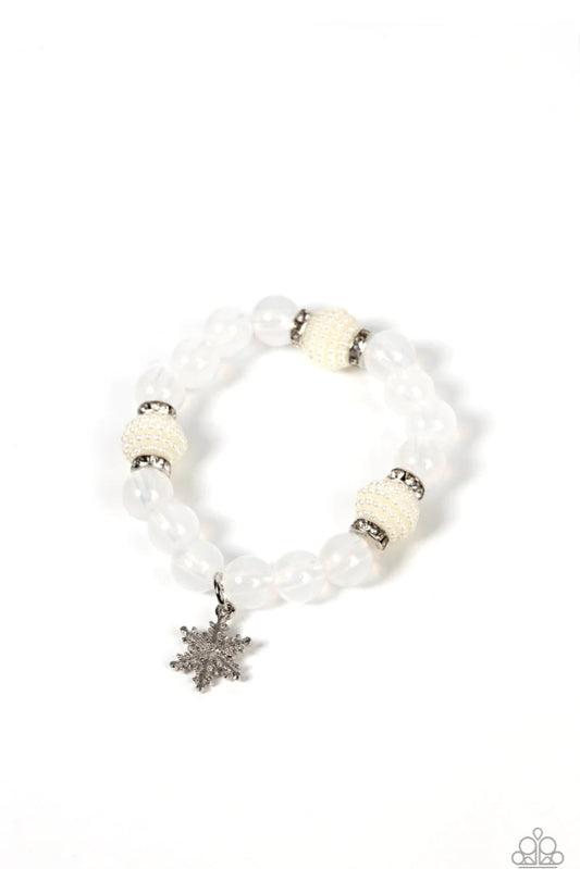Starlet Shimmer White Snowflake Bracelet