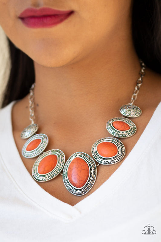 Sierra Serenity Orange Necklace