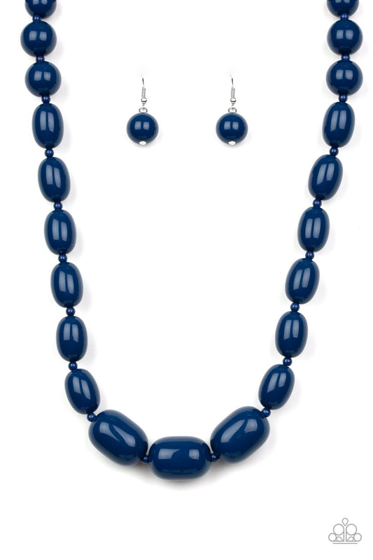 Popping Popularity Blue Necklace