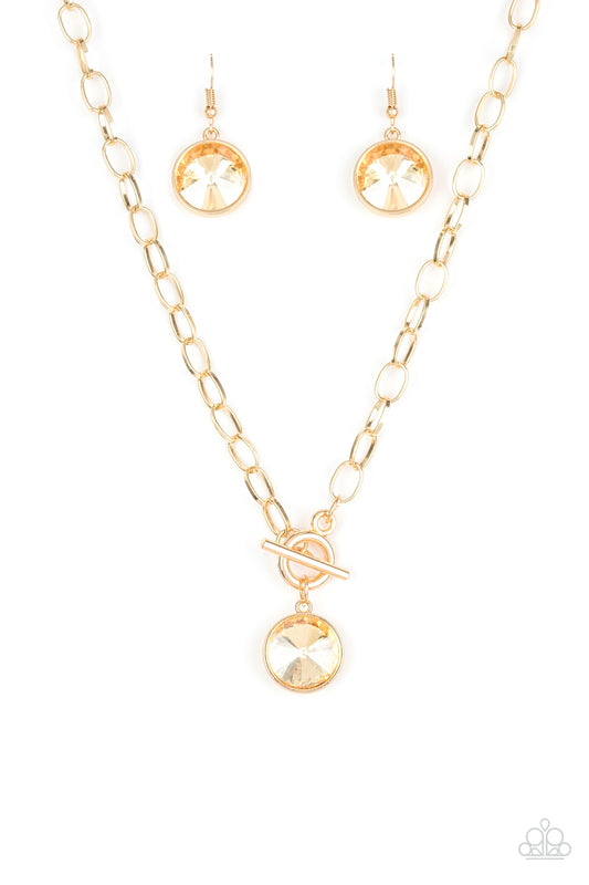 She Slarkles On Gold Necklace