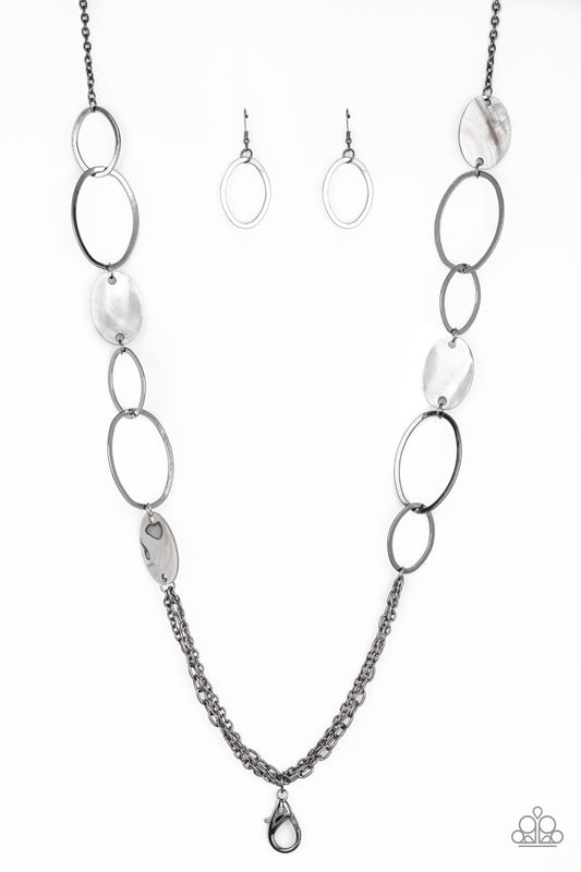 Kaleidoscope Coasts Black Lanyard