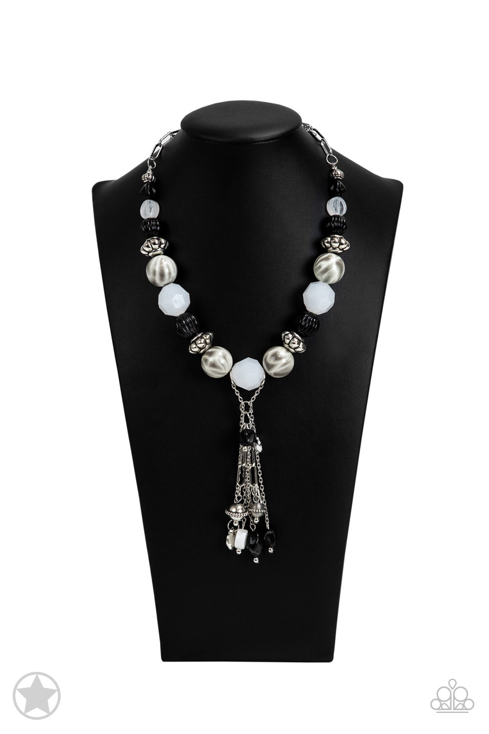 Break A Leg! Black Necklace