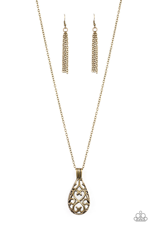 Magic Potions Brass Necklace