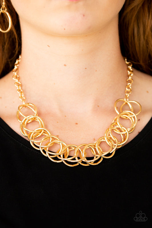 Heavy Metal Hero Gold Necklace