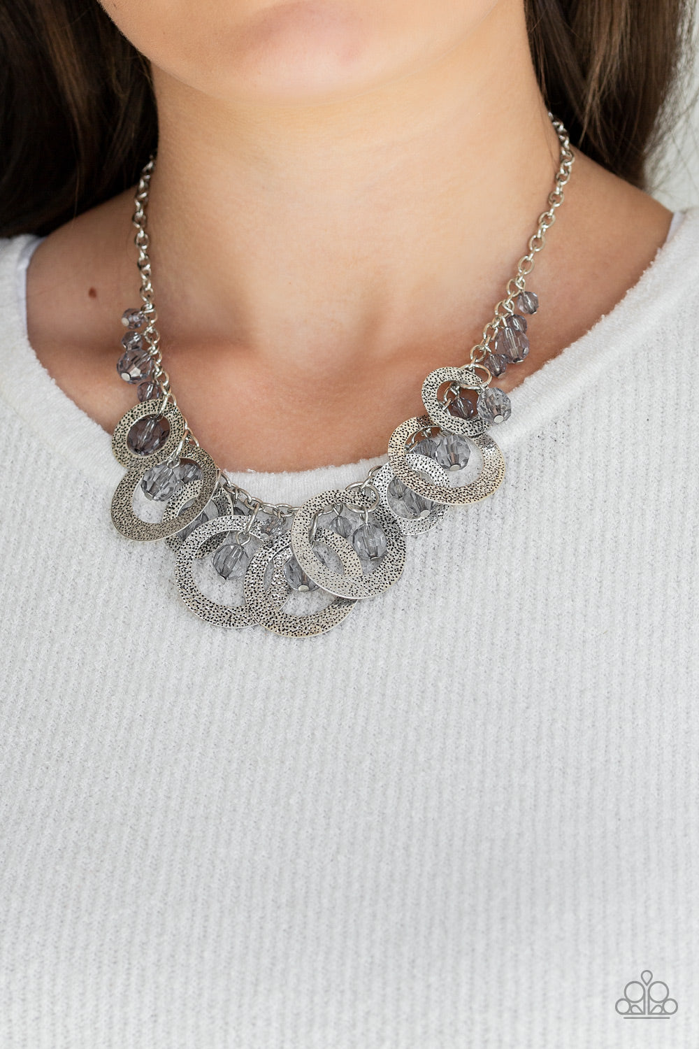 Turn It Up Silver Necklace