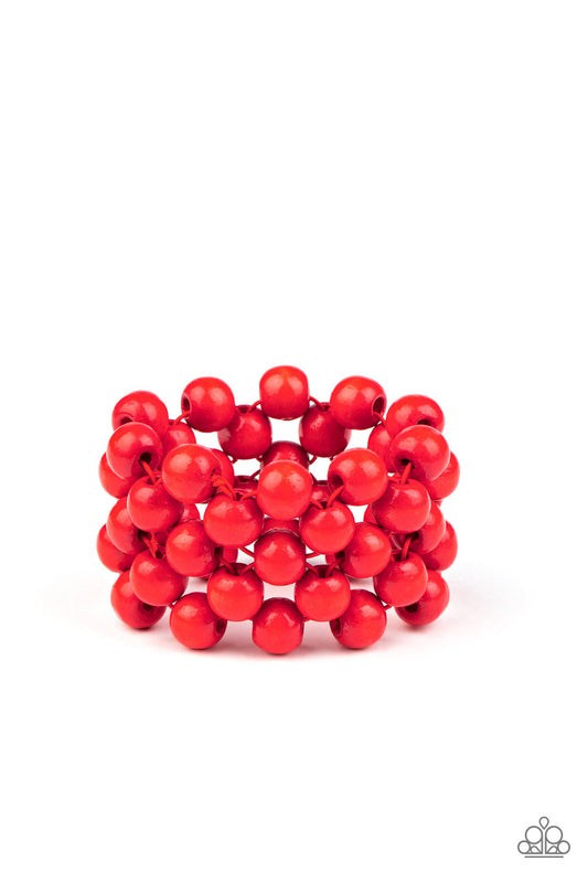 Tiki Tropicana Red Bracelet