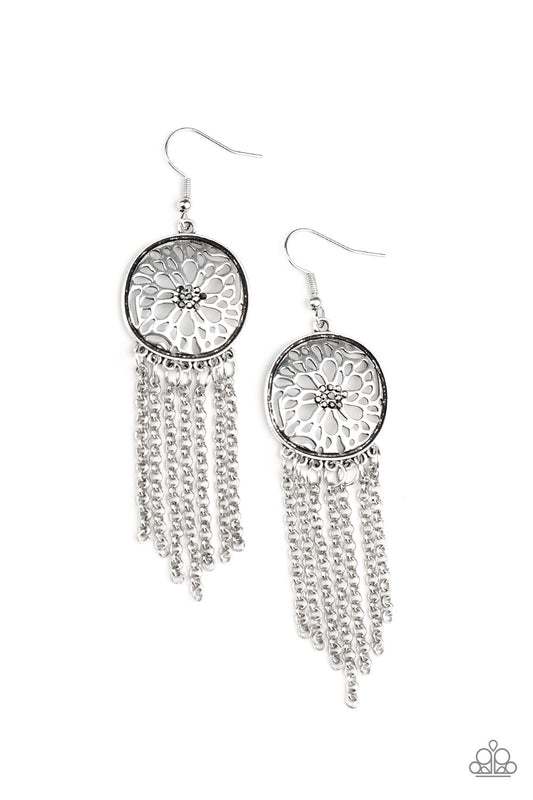 Blissfully Botanical Silver Earring