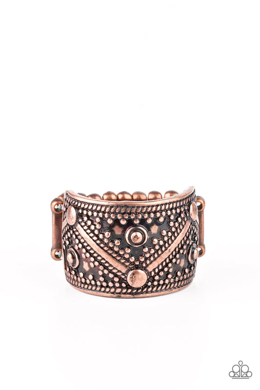 Primal Patterns Copper Ring