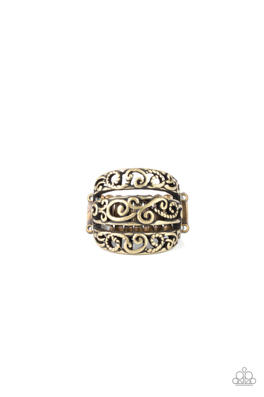 FRILLED To Be Here Brass Ring