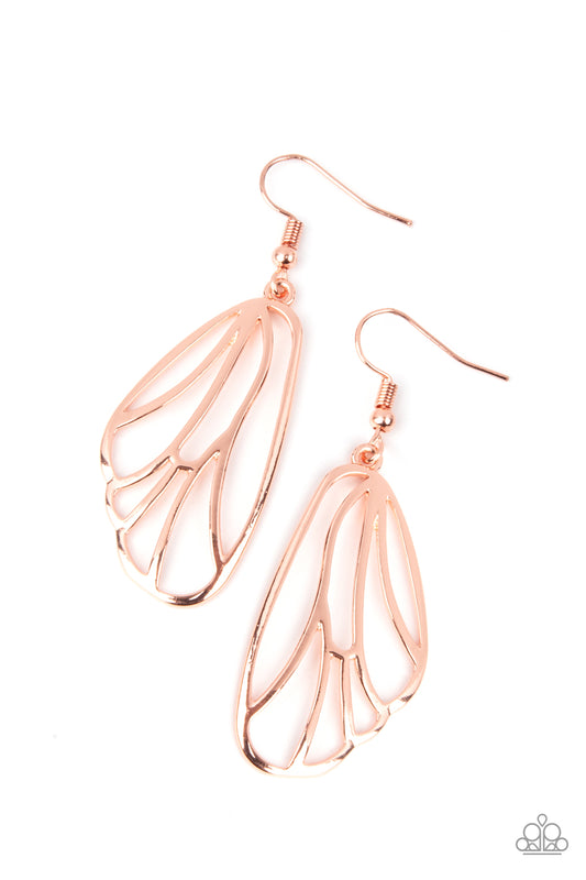 Turn Into A Butterfly Copper Earring