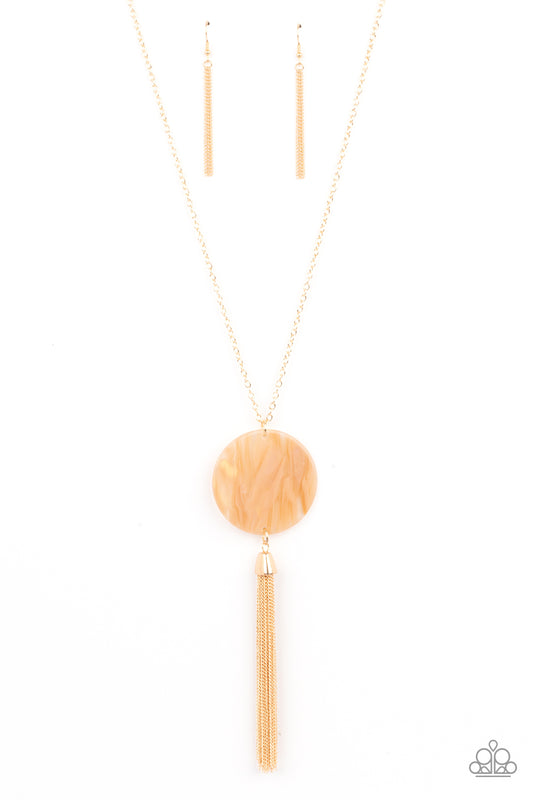 Up FAUX Grabs Orange Necklace
