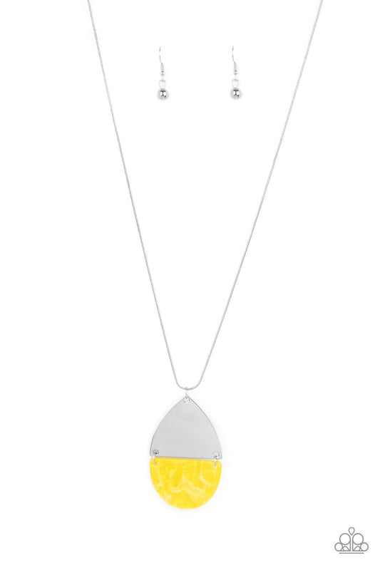 Rainbow Shores Yellow Necklace