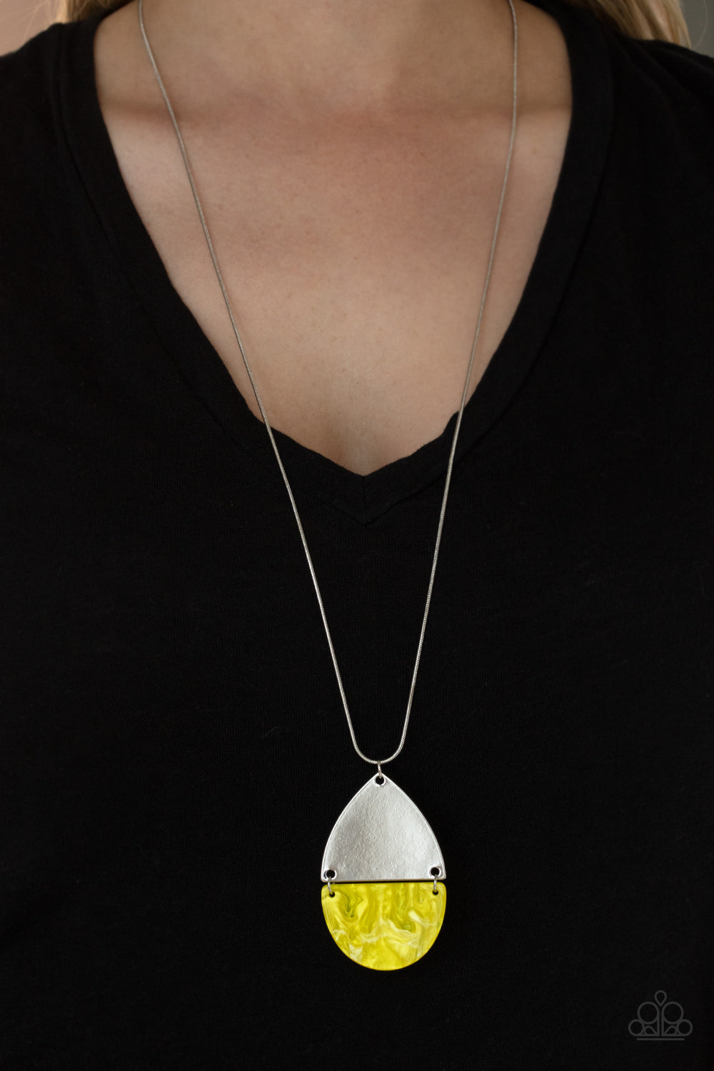 Rainbow Shores Yellow Necklace