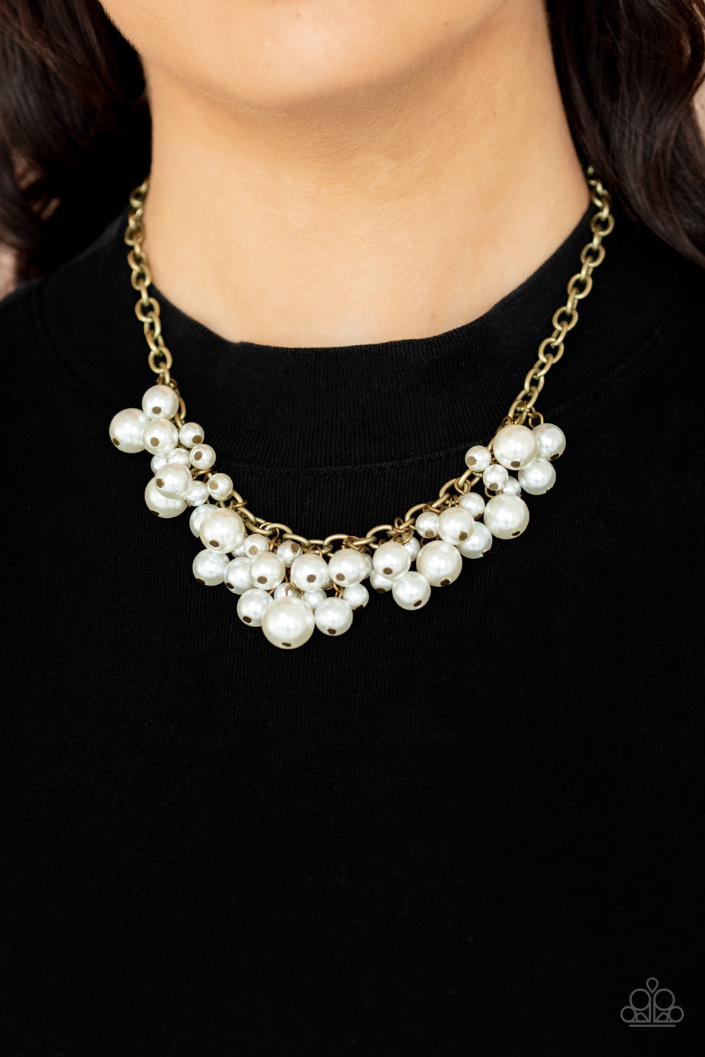Down For The COUNTESS Brass Necklace