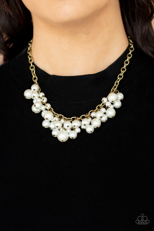 Down For The COUNTESS Brass Necklace