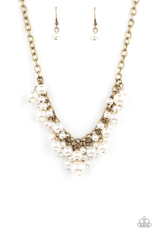 Down For The COUNTESS Brass Necklace