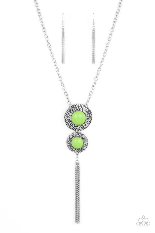 Abstract Artistry Green Necklace
