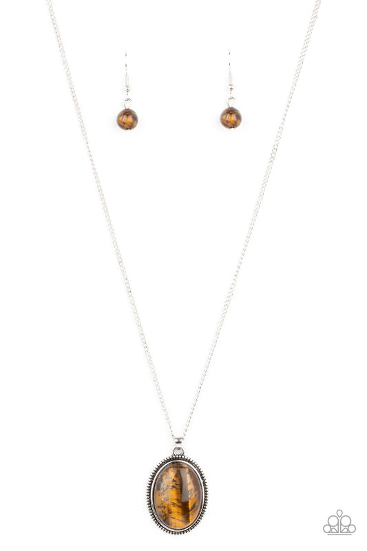 Tranquil Talisman Brown Necklace