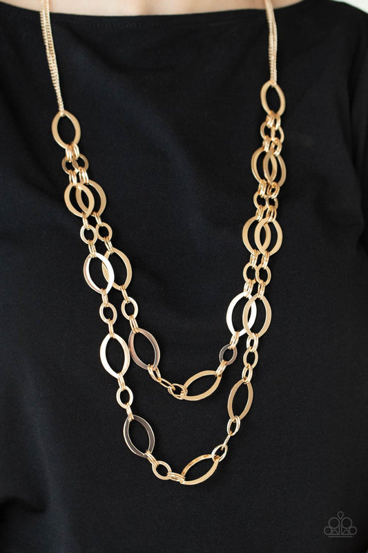 The OVAL-achiever Gold Necklace