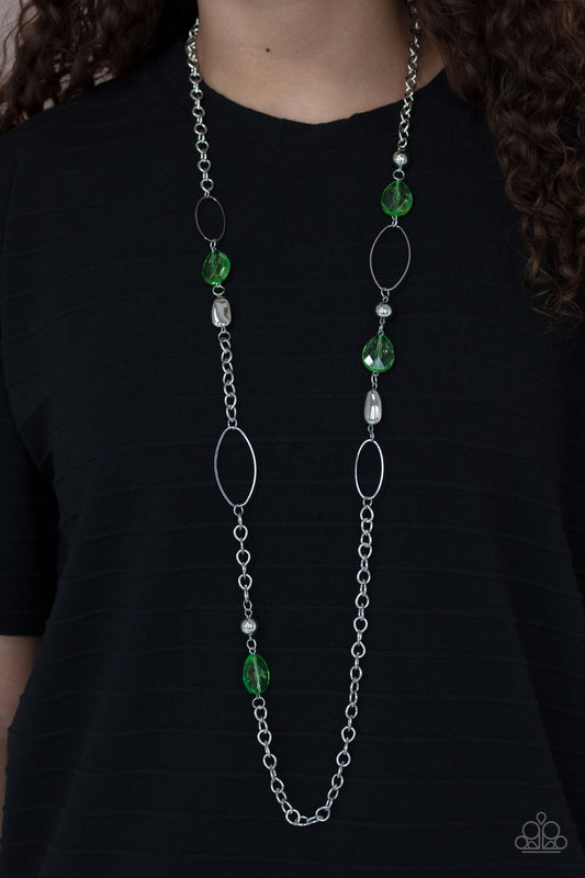 SHEER As Fate Green Necklace
