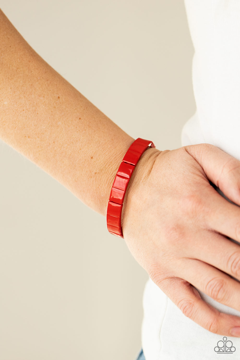 Material Movement Red Bracelet