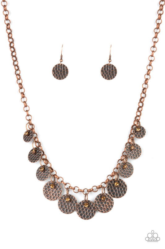 Delightfully Dappled Copper Necklace