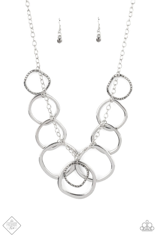 Dizzy With Desire  Silver Necklace