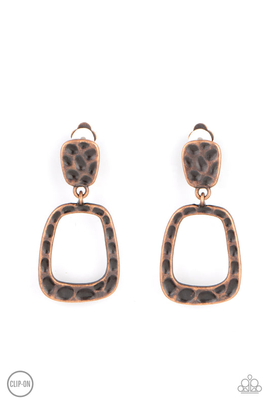 Playfully Primitive Copper Earring