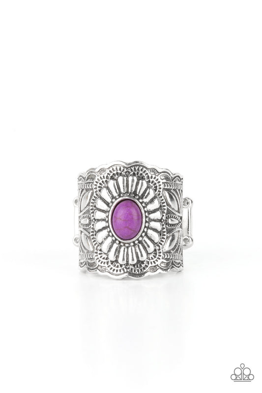 Exquisitely Ornamental Purple Ring