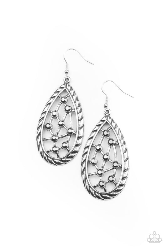Industrial Incandescence Silver Earring
