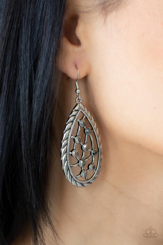 Industrial Incandescence Silver Earring