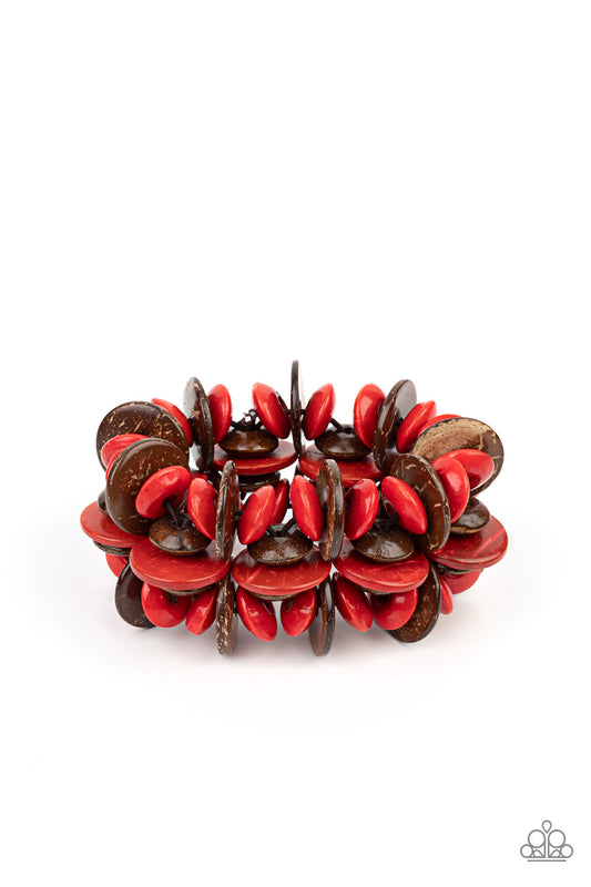 Caribbean Canopy Red Bracelet