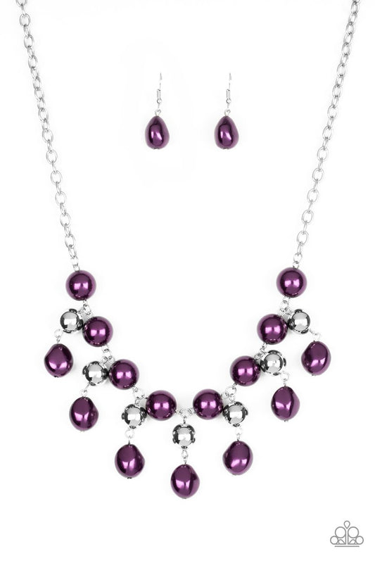 Queen Of The Gala Purple Necklace