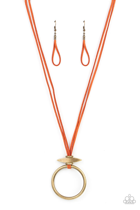 Noticeably Nomad Orange Necklace