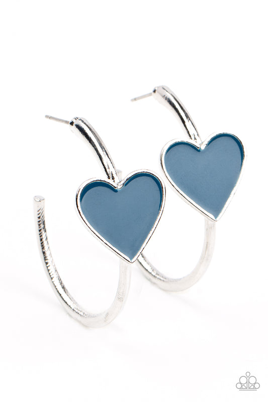 Kiss Up Blue Earring