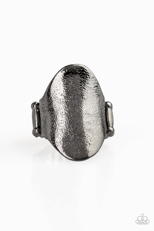 Metro Mirror Black Ring