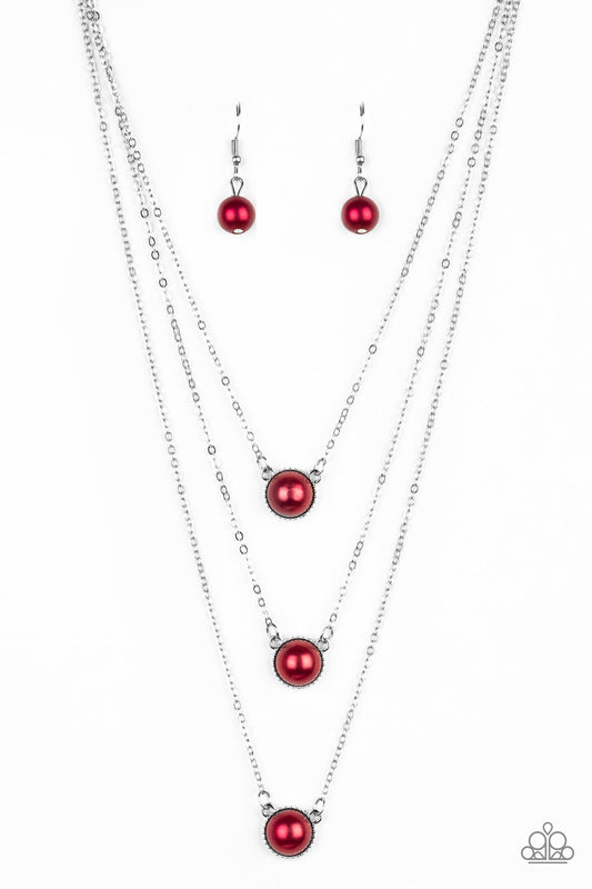 A Love For Luster Red Necklace