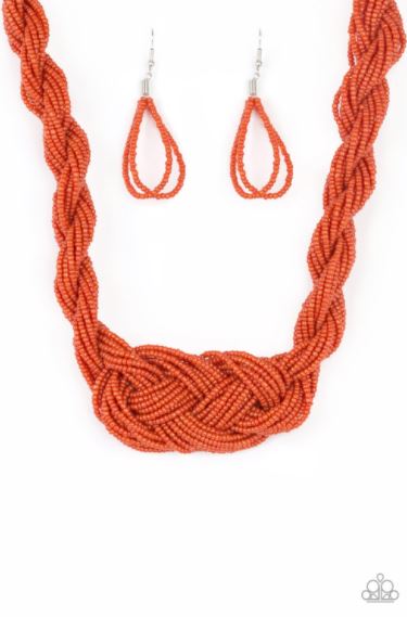 A Standing Ovation Orange Necklace
