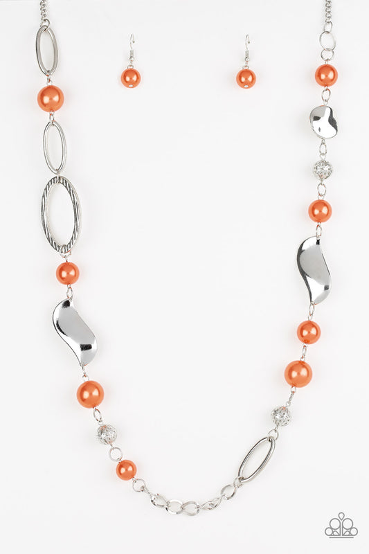 All About Me Orange Necklace