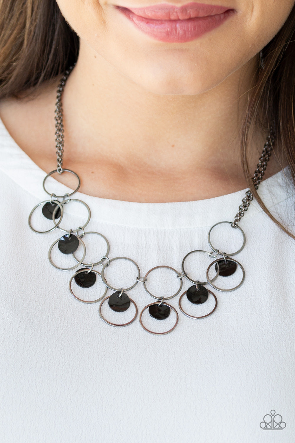 Ask And You SHELL Receive Black Necklace