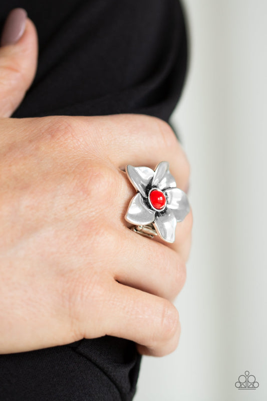 Ask For Flowers Red Ring