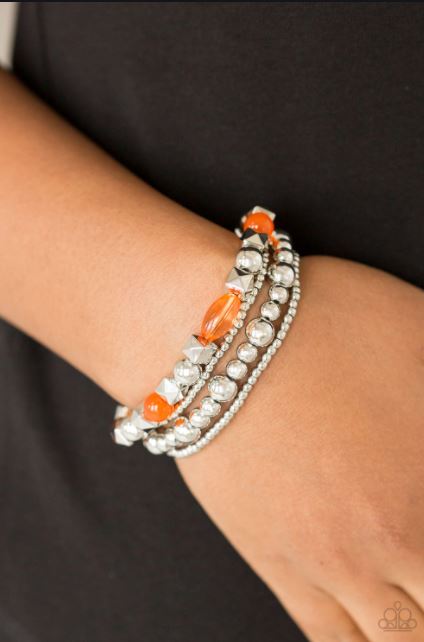 Babe-alicious Orange Bracelet