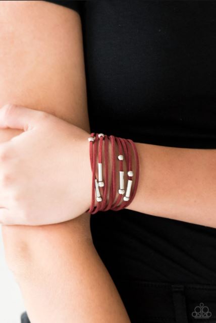 Back To BACKPACKER Red Bracelet