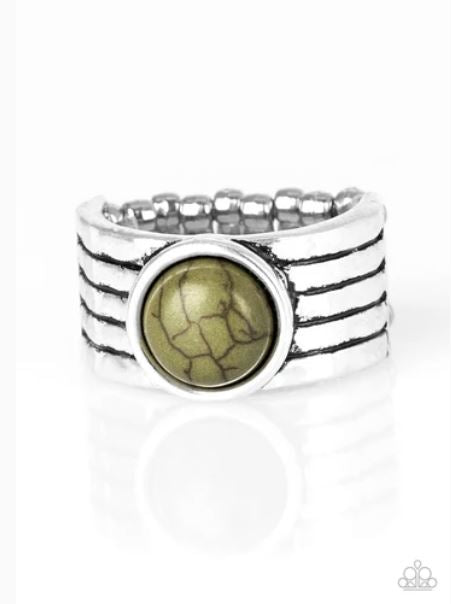 Blooming Badlands Green Ring