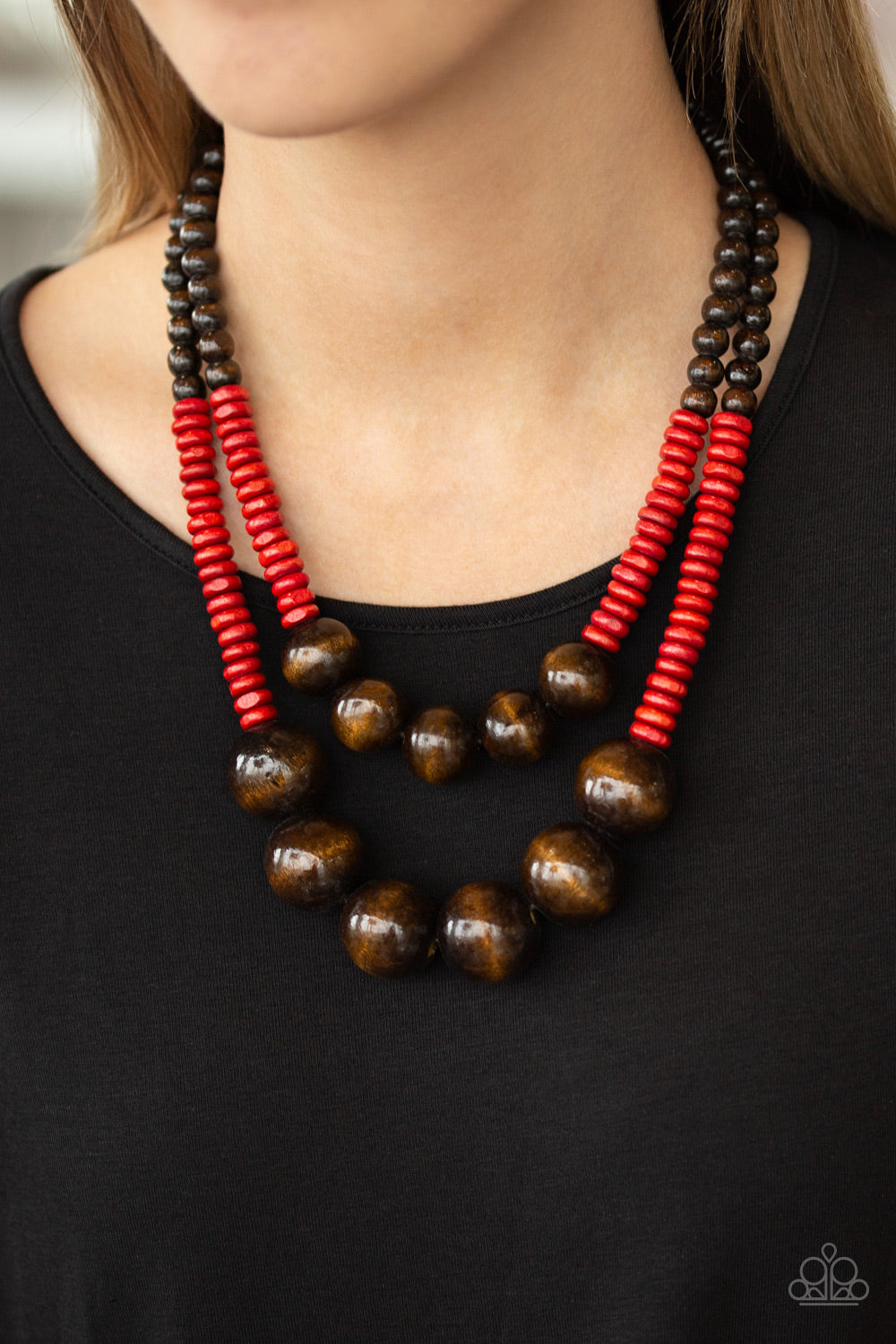 Cancun Cast Away Red Necklace