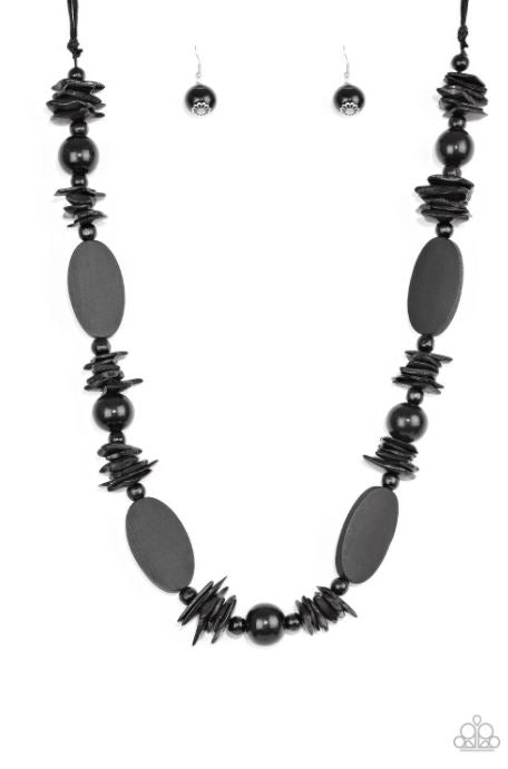 Carefree Cococay Black Necklace